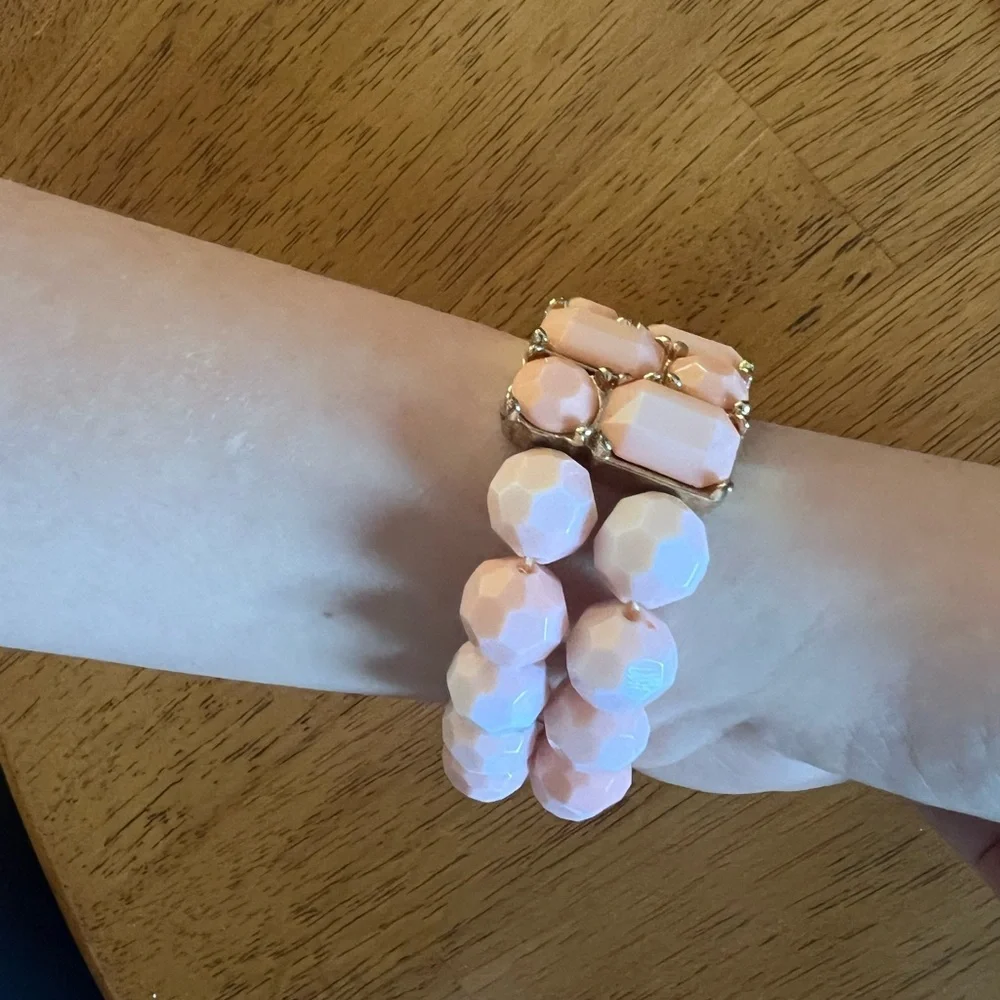 Pink Stone Stretch Bracelet - Women Jewelry
